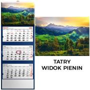 Opakowanie Kalendarz 2026 trójdzielny Widok Pienin