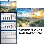 Opakowanie Kalendarz 2026 trójdzielny zachód słońca