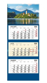 Opakowanie Kalendarz 2026 trójdzielny Zamek