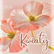 Opakowanie Kalendarz 2026 wieloplanszowy 33x33cm Kwiaty