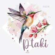 Opakowanie Kalendarz 2026 wieloplanszowy 33x33cm Ptaki