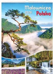 Kalendarz 2026 wieloplanszowy malownicza Polska. Wydawca: Evena. Dadada.pl Opakowanie Kalendarz 2026 wieloplanszowy malownicza Polska