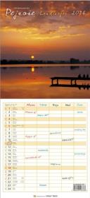 Opakowanie Kalendarz 2026 wieloplanszowy wąski - Pejzaże