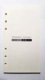Opakowanie Kalendarz 2026 Wkład do Organizera Terminarz 9,5x17,2cm WKLORS-07-Weekly