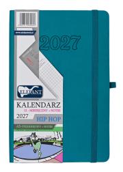 Opakowanie Kalendarz 2027 12 m-cy. Hip hop A5 tygodniowy szmaragdowy