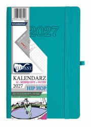 Opakowanie Kalendarz 2027 12 m-cy. Hip hop A5 tygodniowy turkusowy