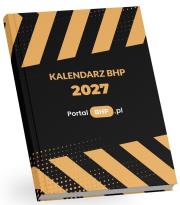 Okładka książki Kalendarz 2027 BHP