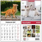Opakowanie Kalendarz 2027 dla dzieci 16x32 13 plansz Kociaki