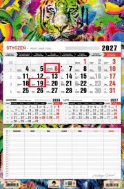 Opakowanie Kalendarz 2027 jednodzielny z planem zajęć grafiti