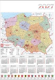 Opakowanie Kalendarz 2027 jednoplanszowy Mapa (10szt)