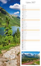 Opakowanie Kalendarz 2027 paskowy Tatry