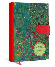 Opakowanie Kalendarz A5 2025/2026 18 m-cy czerwony kwiatki