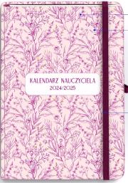 Okładka książki Kalendarz Nauczyciela 2025/2026 A5 TDW Kwiatowy