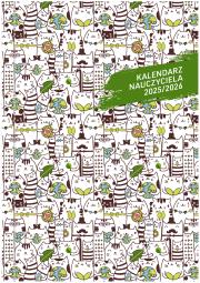 Opakowanie Kalendarz nauczyciela 2025/2026 B6 tyg. PCV Koty