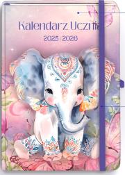 Okładka książki Kalendarz Ucznia 2025/2026 B6 TNS Słoń