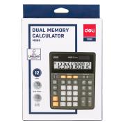 Opakowanie Kalkulator 12-pozycyjny z podwójną pamięcią czarny