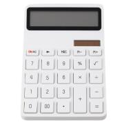 Kalkulator podwójne zasilanie biały. Wydawca: Leantoys. Dadada.pl Opakowanie Kalkulator podwójne zasilanie biały