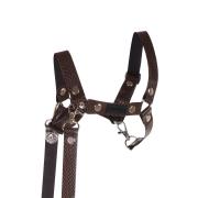 Opakowanie Kantar dla Hobby Horse wodze ekoskóra brązowy