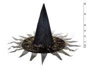 Kapelusz czarownicy M03 czarno-złoty 40x34cm. Wydawca: MFP. Dadada.pl Opakowanie Kapelusz czarownicy M03 czarno-złoty 40x34cm