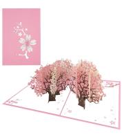 Opakowanie Karnet 12x18cm + koperta 3D Drzewa wiśni