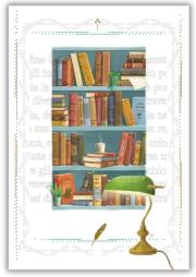 Opakowanie Karnet 12x18cm + koperta Biblioteka