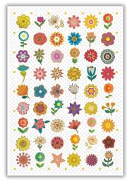 Opakowanie Karnet 12x18cm + koperta Kwiatki