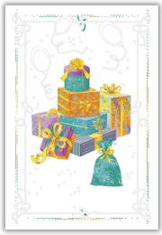 Opakowanie Karnet 12x18cm + koperta Prezenty