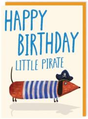 Opakowanie Karnet 211 Urodziny Jamnik - pirat