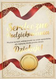 Opakowanie Karnet 3K Podziękowania