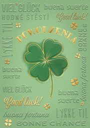 Opakowanie Karnet A5 Powodzenia - Duża koniczyna