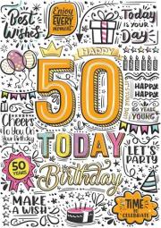 Opakowanie Karnet A5 Urodziny 50 - Graffiti