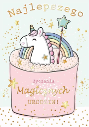 Karnet A5 Urodziny - Jednorożec. Wydawca: Henry. Dadada.pl Opakowanie Karnet A5 Urodziny - Jednorożec