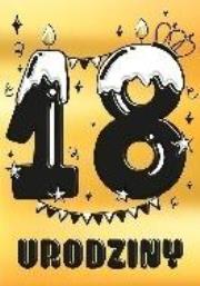 Karnet A5 Urodziny Osiemnastka - Lukrowa. Wydawca: Henry. Dadada.pl Opakowanie Karnet A5 Urodziny Osiemnastka - Lukrowa