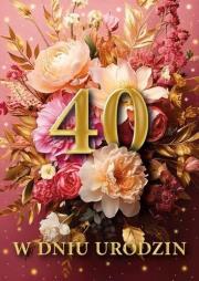 Karnet B6 3D Urodziny 40. Wydawca: Armin Style. Dadada.pl Opakowanie Karnet B6 3D Urodziny 40