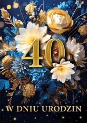 Karnet B6 3D Urodziny 40. Wydawca: Armin Style. Dadada.pl Opakowanie Karnet B6 3D Urodziny 40