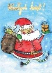 Karnet B6 Boże Narodzenie - Mikołaj z prezentami. Wydawca: Henry. Dadada.pl Opakowanie Karnet B6 Boże Narodzenie - Mikołaj z prezentami