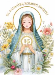 Opakowanie Karnet B6 Komunia Maryja