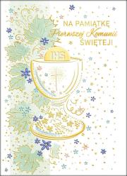 Opakowanie Karnet B6 Komunia Miętowy kielich