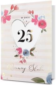 Opakowanie Karnet B6 Rocznica ślubu 25