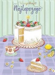 Karnet B6 Tort na stole. Wydawca: Henry. Dadada.pl Opakowanie Karnet B6 Tort na stole