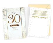 Opakowanie Karnet B6 Urodziny 30