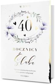 Opakowanie Karnet B6 Urodziny 40