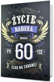 Opakowanie Karnet B6 Urodziny 60