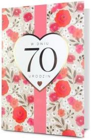 Opakowanie Karnet B6 Urodziny 70