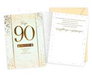 Opakowanie Karnet B6 Urodziny 90