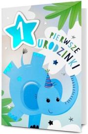 Opakowanie Karnet B6 Urodziny Roczek