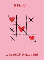 Opakowanie Karnet B6 Walentynki - Kółko i krzyżyk