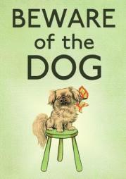 Opakowanie Karnet B6 z kopertą Strzeż się psa