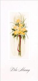 Opakowanie Karnet Dzień Matki DL M01 - Bukiet kwiatów