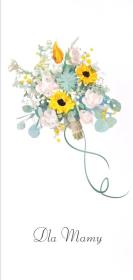 Opakowanie Karnet Dzień Matki DL M07 - Bukiet kwiatów